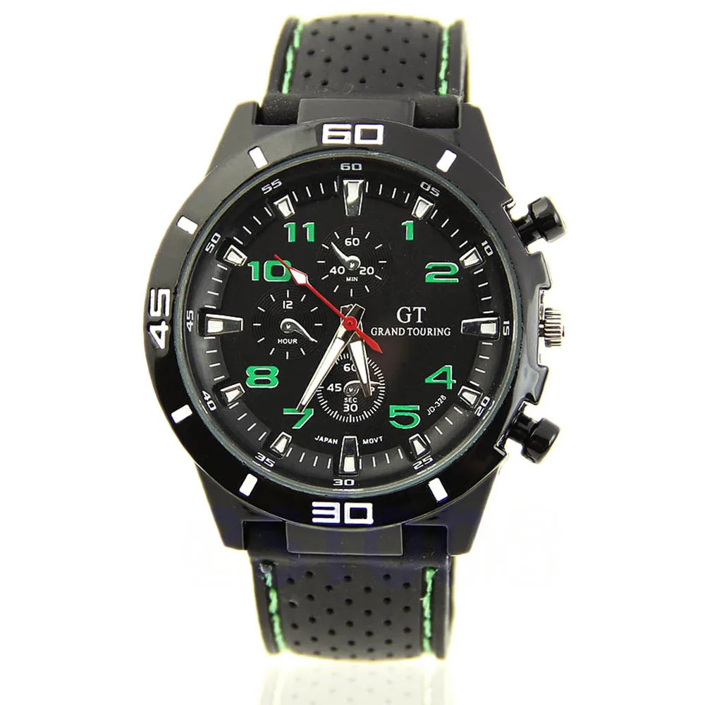 

Chic Men's Silicone Sport Watches Rubber Casual Analog Quartz Wrist Watch