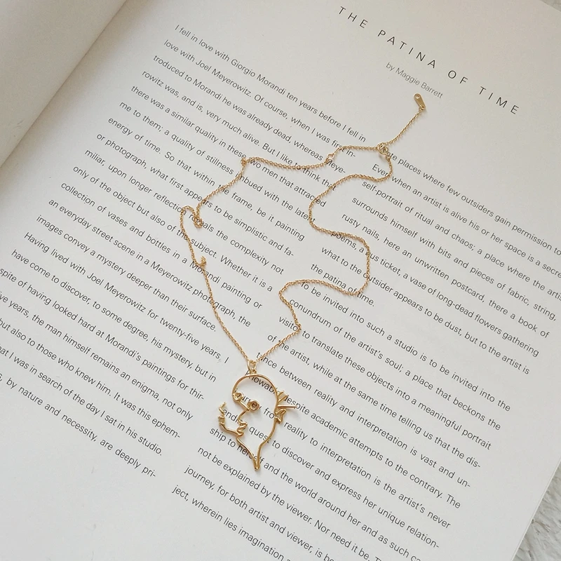 925 пробы Серебряное ожерелье с подвесками, дизайнерское Оригинальное женское модное ожерелье для лица, хорошее ювелирное изделие, подарок