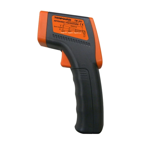 

Tenmars TM-301 Gun Type LCD Infrared Thermometer for HVAC Inspection Electrical Inspection Motor Inspection