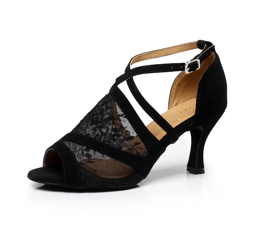 Square dance shoes 7.5cm High heels shoes size 33 43 salsa party dance
