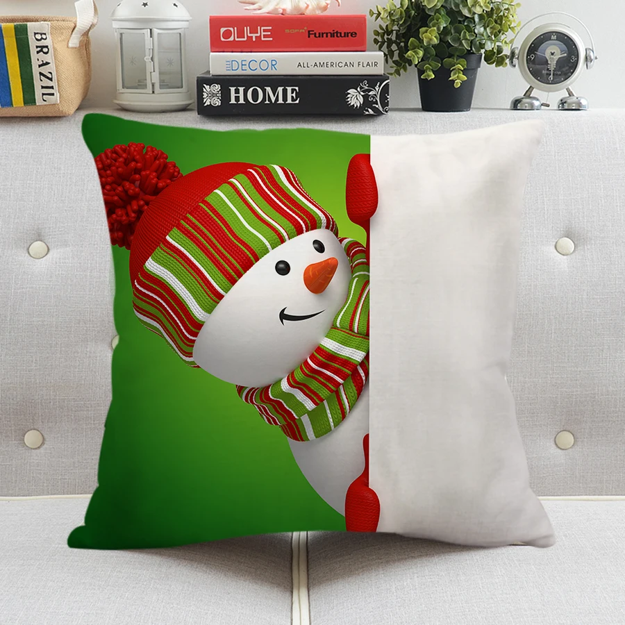 Рождественская декоративная наволочка с рисунком 45x45 см|christmas cushion covers|cushion covercushion