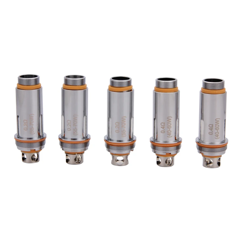 5pcs Original Aspire Cleito Coil Dual Clapton Coil Evaporator 0.2ohm 0.4ohm Replacement Atomizer Heads for E Cig Cleito Tank 03