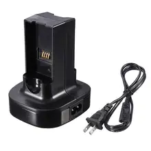 For Xbox 360 Gamepad Dual Charger Dock Charging Station+2PCS 4800mAh Rechargeable Battery For Microsoft Xbox 360 Controller