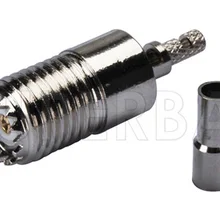 Superbat 10 шт. мини UHF обжимной разъем Женский RF Коаксиальный RF разъем для кабеля RG316, RG174, LMR100, RG178