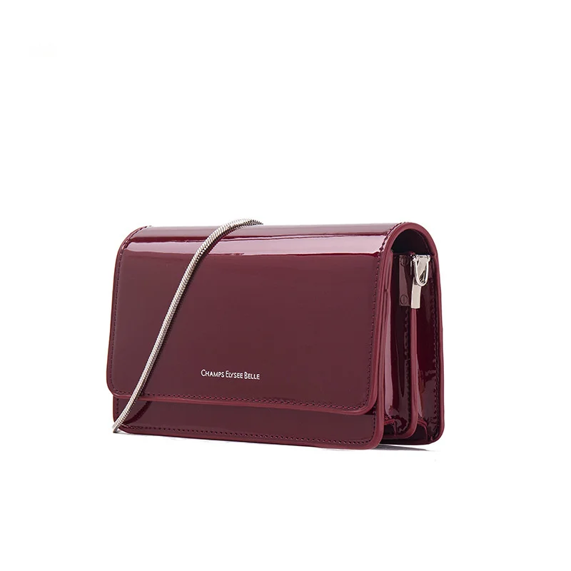 

Patent Leather Bag Women Crossbody Fashion Shoulder White Bags Tote Purse Pu Leather Small Chains Bag Women Female Summer Bags
