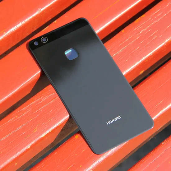 Black Чехол для huawei, стеклянная задняя крышка для huawei P10 Lite P10lite Nova Lite, задняя крышка для задней двери, защитный чехол - Цвет: Black