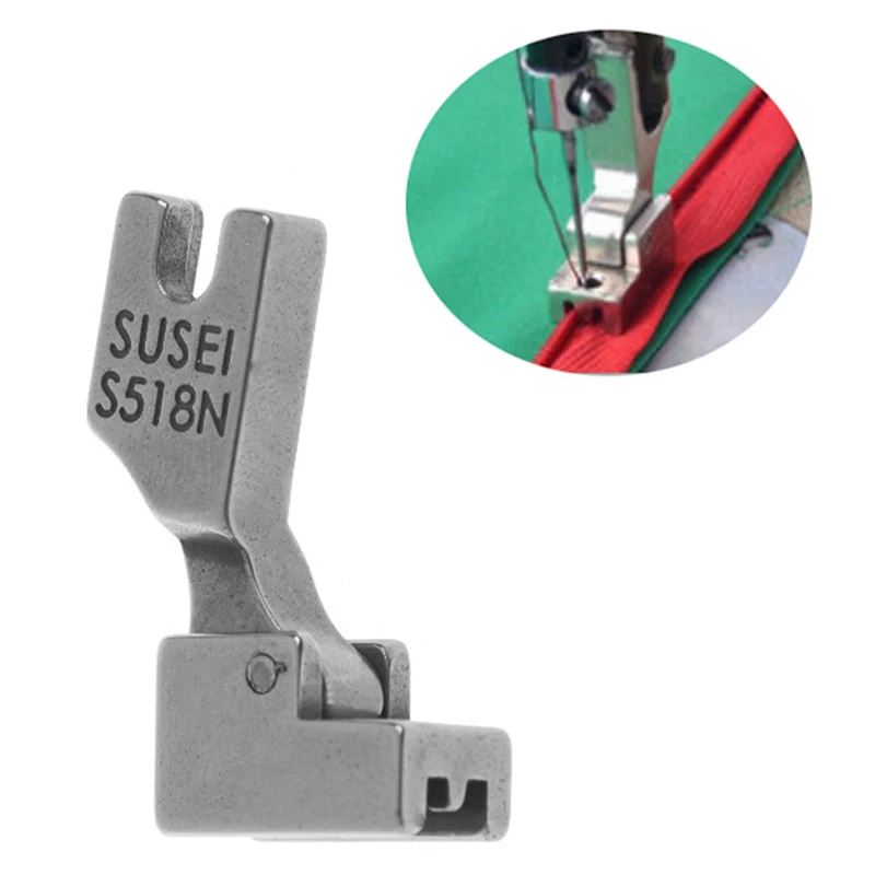1pc Zipper Walking Foot For Industrial Sewing Machine New Silver Presser Foot Sewing Machine