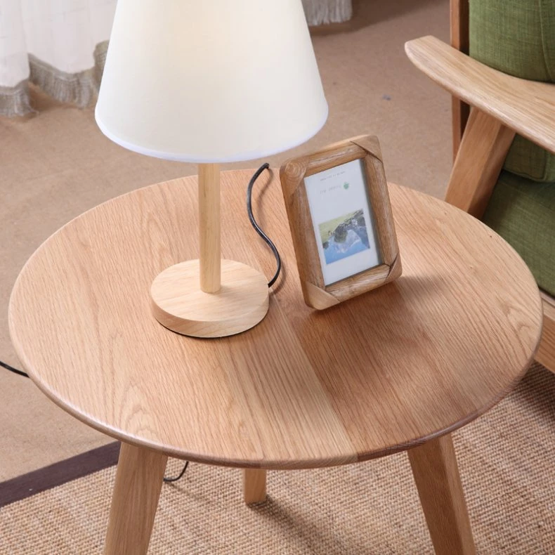 corner lamp table oak