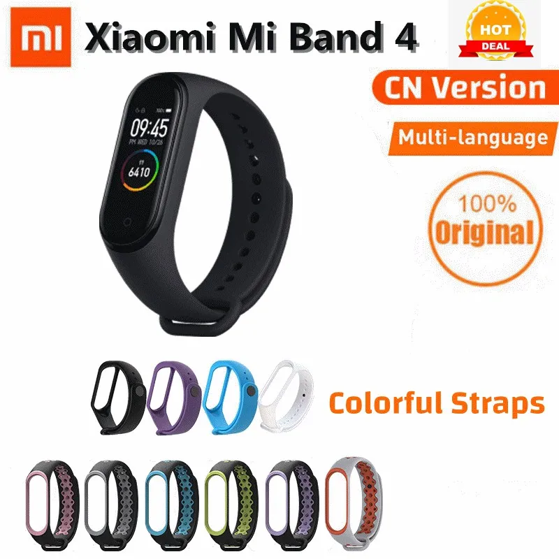 

Xiaomi Mi Band 4 Original Smart wristband Waterproof Smart Fitness Bracelet Bluetooth 5.0 xiaomi band 4 watch Color Screen