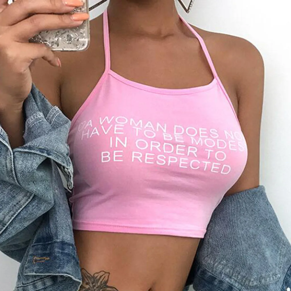

Fashion Sexy Women Ladies Tank Tops Sleeveless Wear Sspaghetti Strap Tank Top Vest Summer Short Crop Tops Pink Cami Top Donna 10