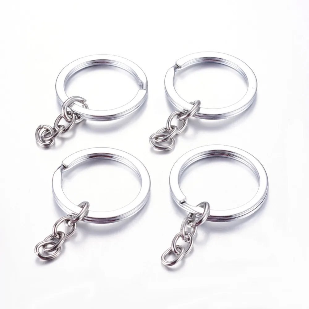 200pcs Metal Jewelry Findings Alloy Key Chain Findings Metal Jewelry