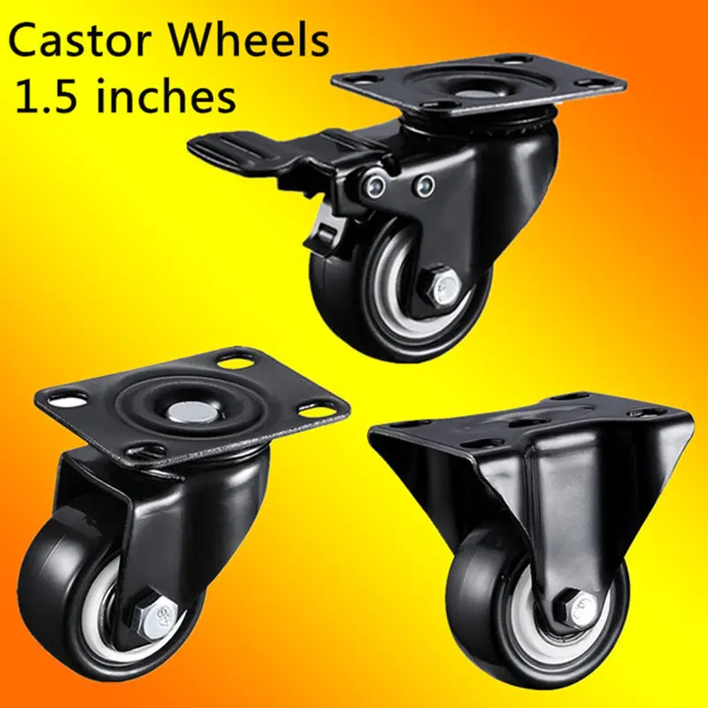 2 قطعة 1.5 بوصة 41 مللي متر الأسود كرسي مكتب قطب العجلات المطاطية الصناعية مكابح عالمية عجلات تحمل قدرة 90 كجم 2 قطعة 1.5 بوصة 41 مللي متر الأسود كرسي مكتب قطب العجلات المطاطية الصناعية مكابح عالمية عجلات تحمل قدرة 90 كجم