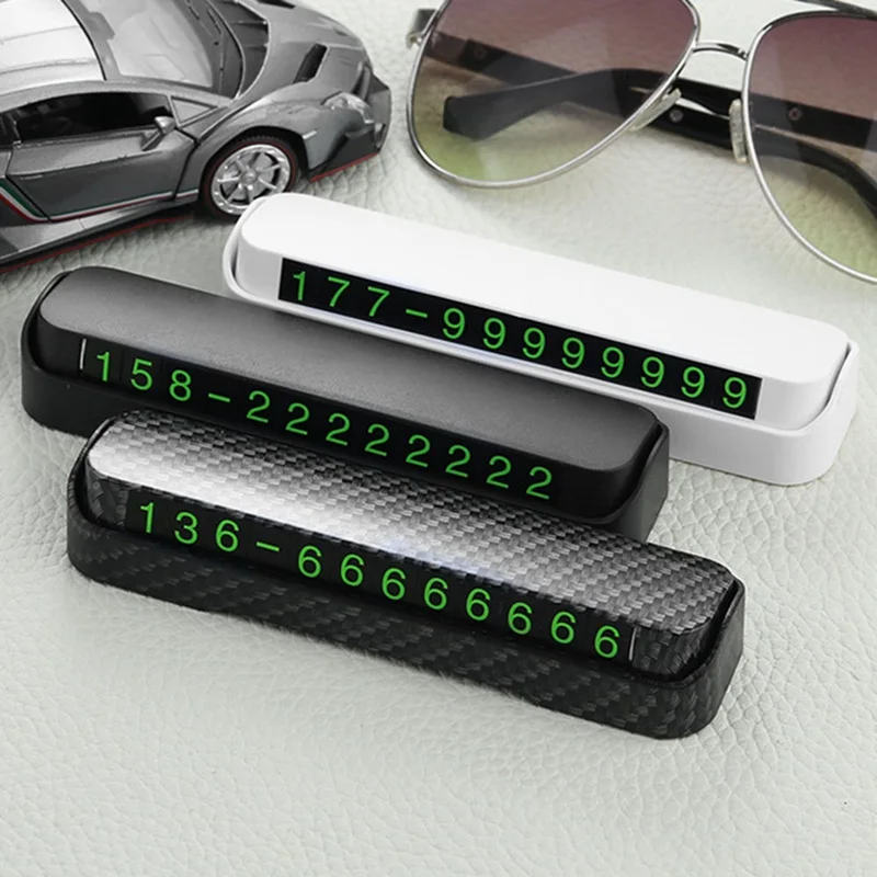 

Car Temporary Parking Card Phone Number Card Plate Telephone Number Car Park Stop Automobile Accessories Car-styling