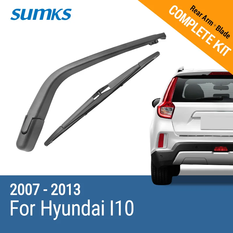 SUMKS Rear Wiper & Arm for Hyundai I10 2007 2008 2009 2010 2011 2012