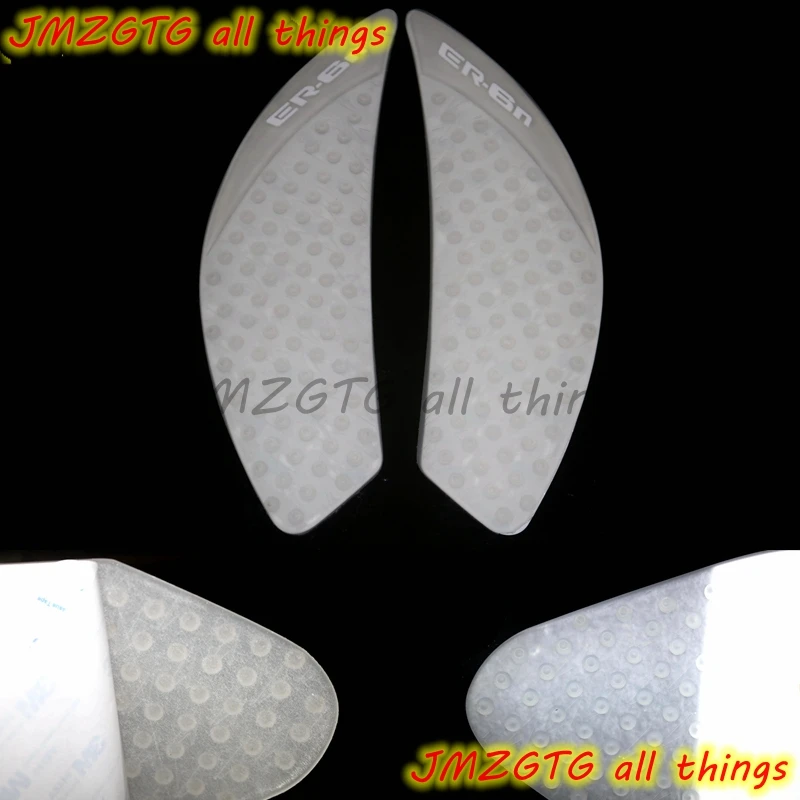 

Transparent Tank Grip Pads For KAWASAKI ER6N ER-6N 2006-2015 Protector Sticker Decal Gas Knee Grip Tank Traction Pad Side 3M