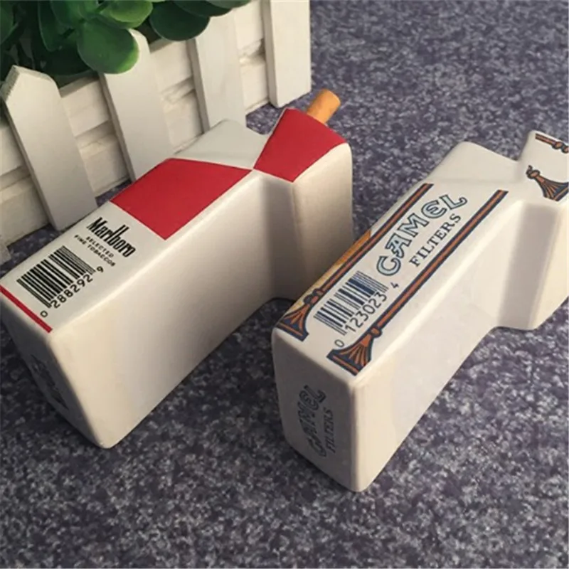 Creative Personality Tobacco cigarette Box Ashtray design Bedroom