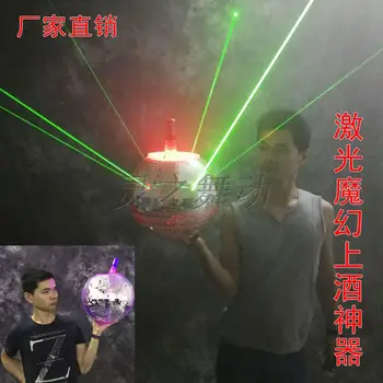 

Free Shipping 7 Color LED Light Wine Container Bar Party Chiller Night Club Dualrable Champagne Ice Container