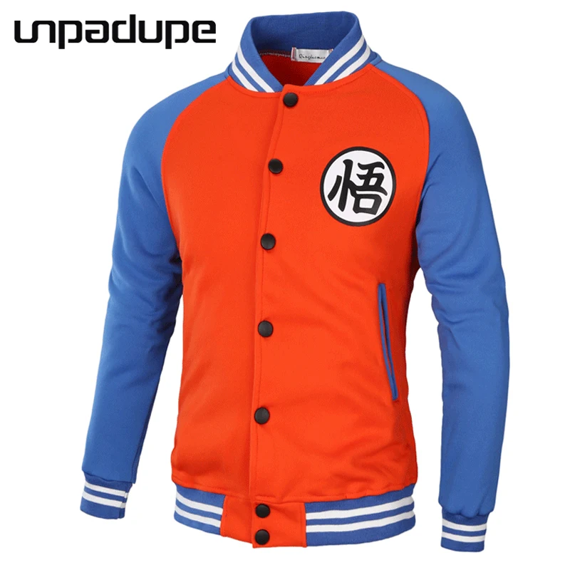 Дешево Unpadupe бренд 2018 толстовки для мужчин Dragon Ball Пальто Повседневное мужской пиджак Moleton Masculino Тонкий хлопок s кофты хип хоп XXXL