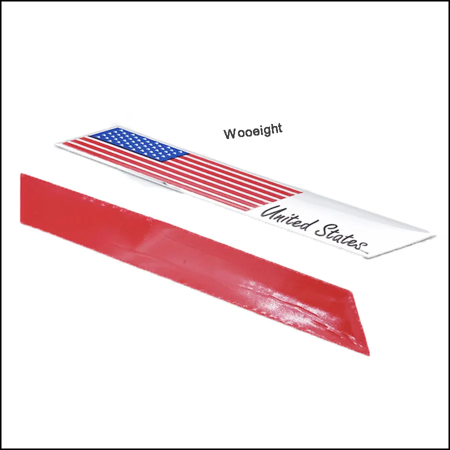 3D Aluminum USA United States American Flag Car Stickers Fender Trunk Emblem Badge For Audi A4 BMW VW Alfa Toyota Camry (3)