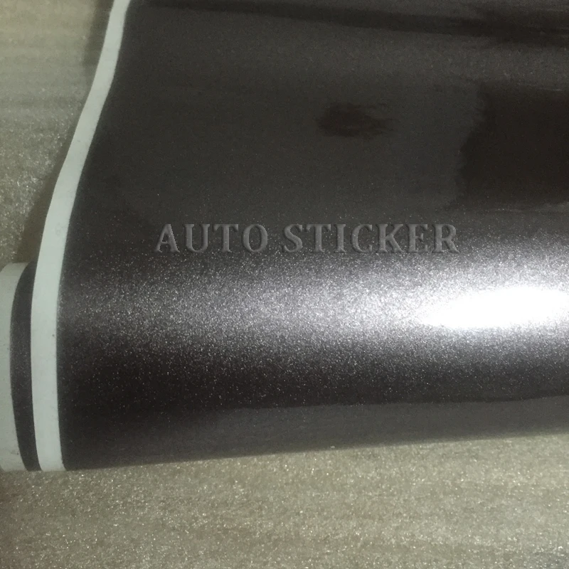 Gray Glossy Metallic Vinyl Wrap 4