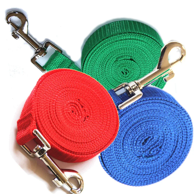 

New Pet Dog Leash Nylon Leash For Dogs 5 Colors 1.5M 1.8M 3M 6M Walking Training Leash Cats Dogs Harness Collar Leash Strap Belt