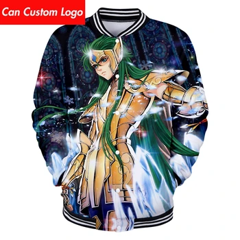 

2019 New Saint Seiya Baseball uniform Women spring Casual Harajuku Saint Seiya Baseball Jackets Seiya clothes plus size for men