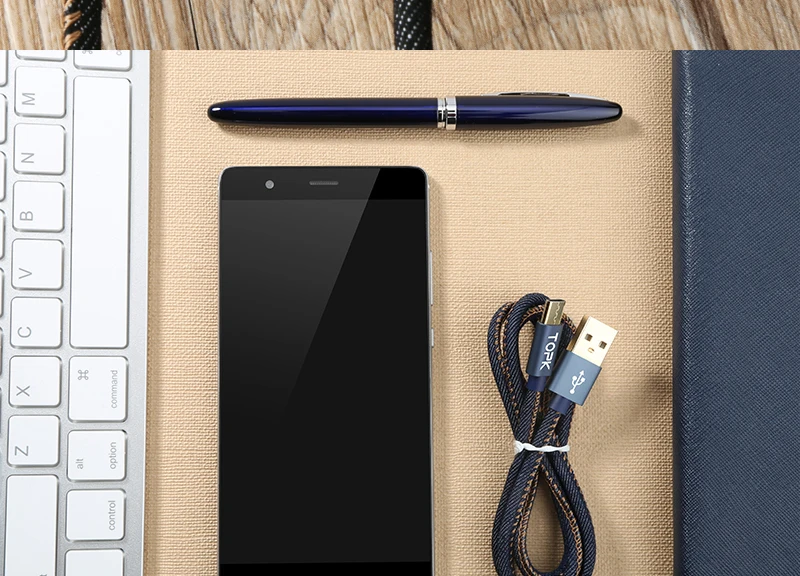 Type-C кабель, TOPK Denim провод USB C позолоченный штекер быстрой зарядки usb type C кабель для MacBook/Xiaomi 4C/Letv/Oneplus