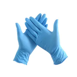 100 шт./упак. одноразовые нитриловые перчатки водонепроницаемые экзамены перчатки Ambidextrous для медицинского дома перчатки #8