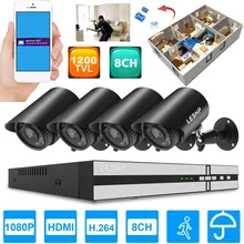Universal Home Security Waterproof System 960P Recording Camera 8 CH Network Webcam CCTV System AHD Surveillance Kit EU Plug