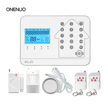 Горячая Распродажа 433 МГц беспроводная домашняя сигнализация с GSM wifi PSTN функция управления GSM wifi PSTN сигнализация