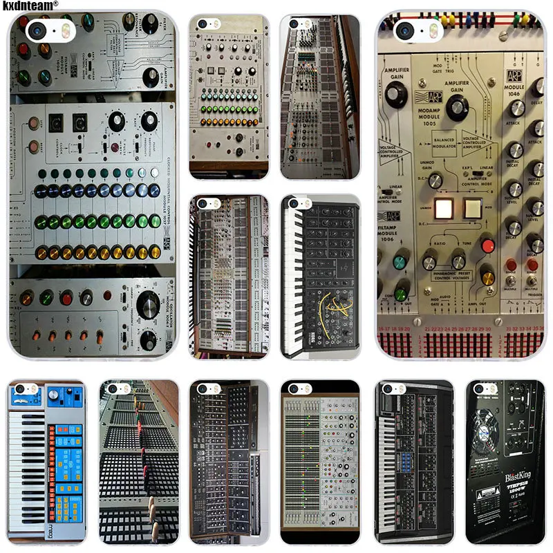 

Classic Synth Synthesizer Moog for iPhone 6 6S 7 8 Plus X 4 4S 5 5S 5C SE Shell Soft TPU Silicon Mobile Accessories Phone Cases