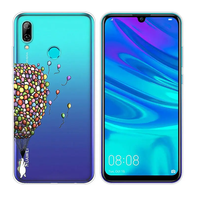 Силиконовые чехлы Arvin для huawei P Smart, мягкий прозрачный ТПУ чехол для телефона P Smart, 6,21 дюймов, чехол с рисунком, сумка - Цвет: 45