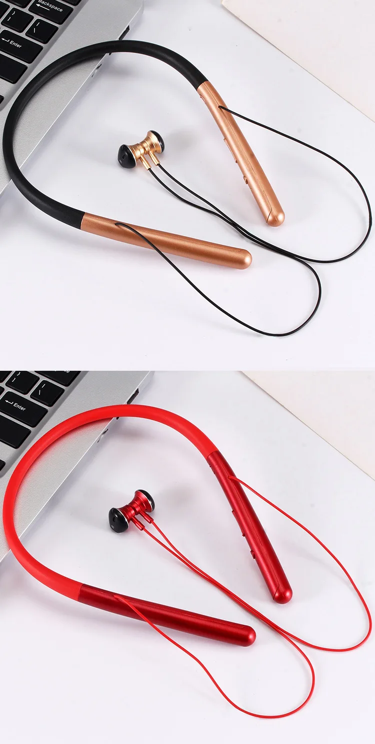 10 шт./партия магнитные беспроводные наушники 5,0 Bluetooth наушники, Спортивная гарнитура шейные спортивные наушники MI для мобильного телефона