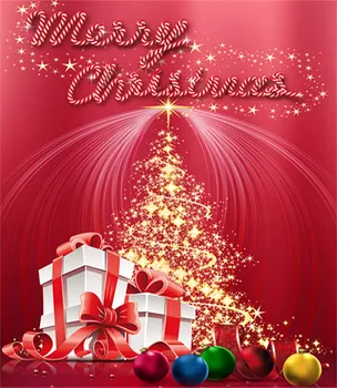 

Christmas Tree Vinyl Backdrop for Photography 5x7 ft Custom Background Xmas for Family Photos Vinyl Studio Backdrops
