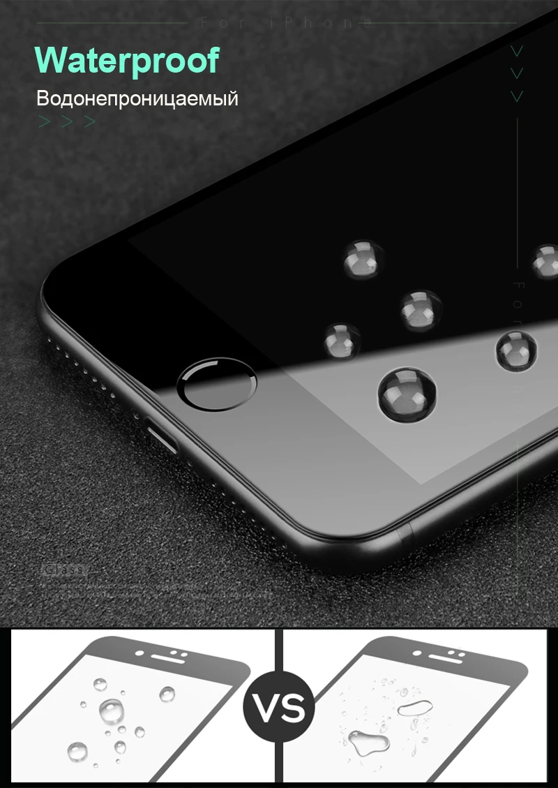 Artisome 4D 0.3mm Tempered Glass For iPhone 6 Glass 6s 7 8 Plus X iPhone 7 Glass iPhone 6 Screen Protector HD Full Cover Film    (5)