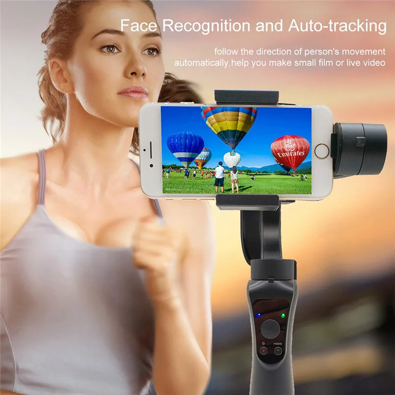 3-осевой стабилизатор на шарнирном замке для смартфона противоударный 360 градусов вращения PS3 Ручной Стабилизатор мобильный ручной 40AP26