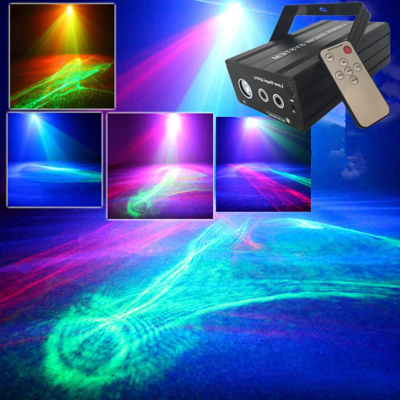Клубный лазерный проектор дискотечное освещение эффекты RG красный зеленый лазер