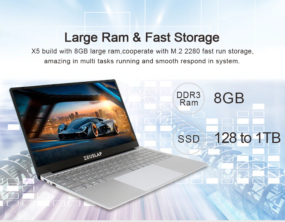 15.6inch 8GB RAM1000GB SSD Intel Core i3-5005U CPU Dual Band Wifi Bluetooth 4.0 Win10 Ultrathin Office Laptop Notebook Computer