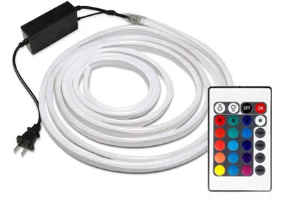 Гибкий светодиодный неоновый шнур 220 В RGB 1 м 5 10 25 50 100 для помещений и улицы