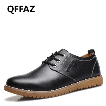 

QFFAZ 2018 New Oxford Leather Dress Shoes High Quality Man Fashion Spring Formal Shoes Retro Elegant Casual Shoes Brogue Shoes
