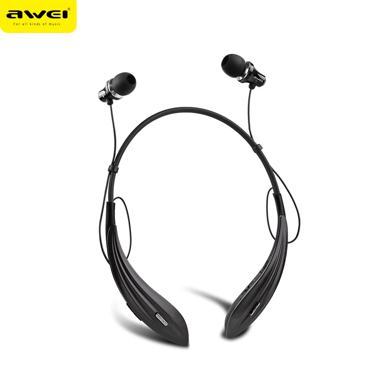 Awei Blutooth Stereo Sport Wireless Headphone Headset Cordless Auriculares Bluetooth Earphone For Your In Ear Phone