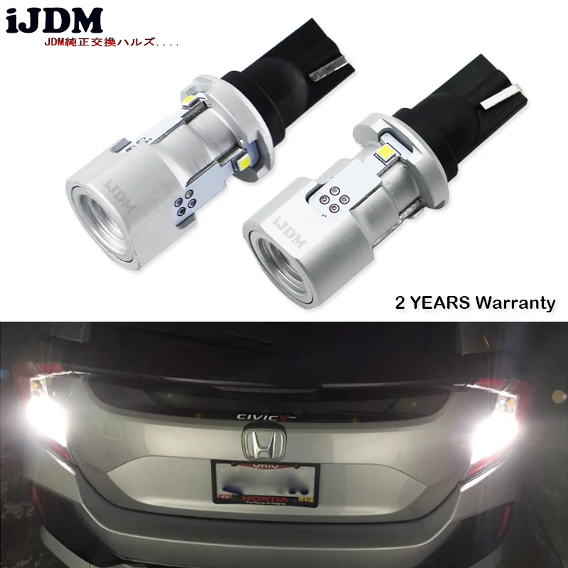 IJDM 6000K белые светодиодные лампы Luxen LED W16W без ошибок с can шиной T15 912 921 для