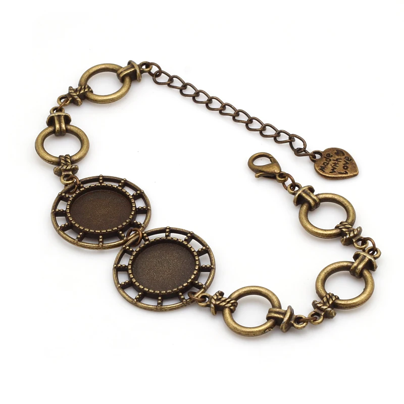 Buy 2Pcs/lot Vintage Bronze Metal Zinc Alloy 14mm