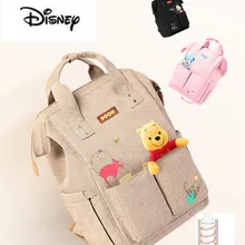 Сумка для подгузников disney, рюкзак с USB изоляцией для бутылочек, сумки с Минни и Микки, большая вместительность, сумка для путешествий, Оксфорд, для кормления ребенка, для мам