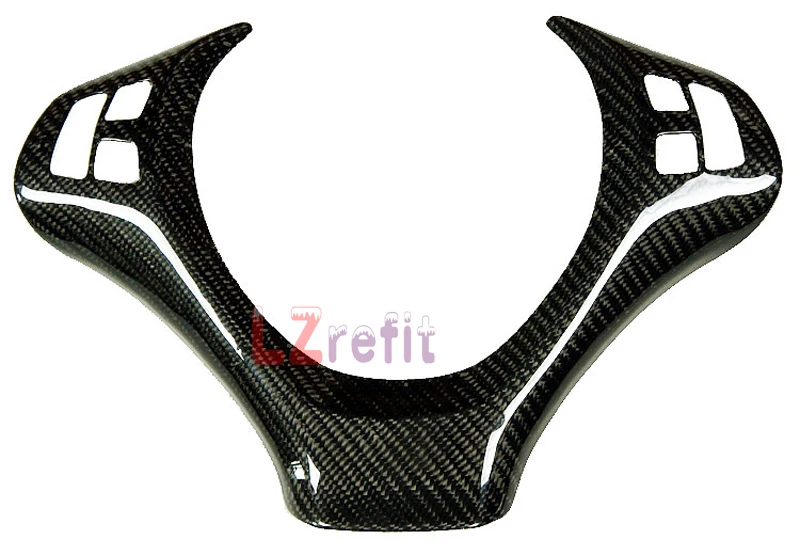 

Real Carbon Fiber Steering Wheel Trim Cover For BMW E71 E72 X6 X6M 2009up