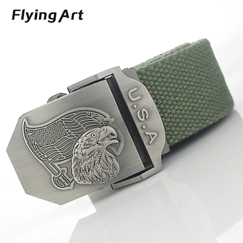 American flag eagle automatic male belt buckle High quality 4mm thick