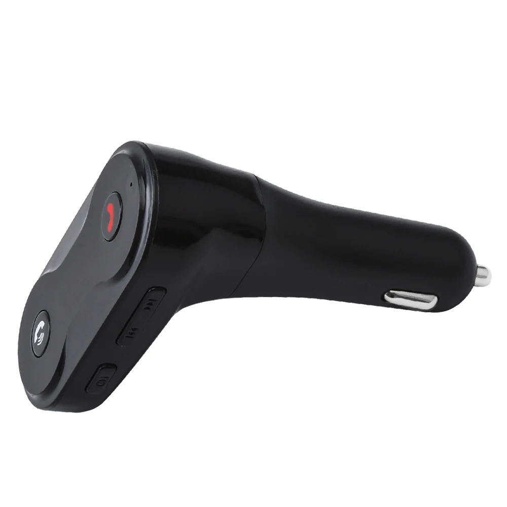 JINSERTAR беспроводной fm-передатчик модулятор Bluetooth автомобильный комплект G7 зарядное устройство обновление AUX HandsFree музыка мини MP3 плеер автомобильный стиль - Название цвета: Черный