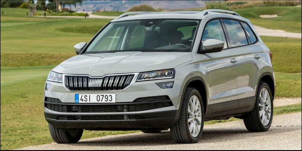 45 angle front Skoda Karoq 4×4 2018