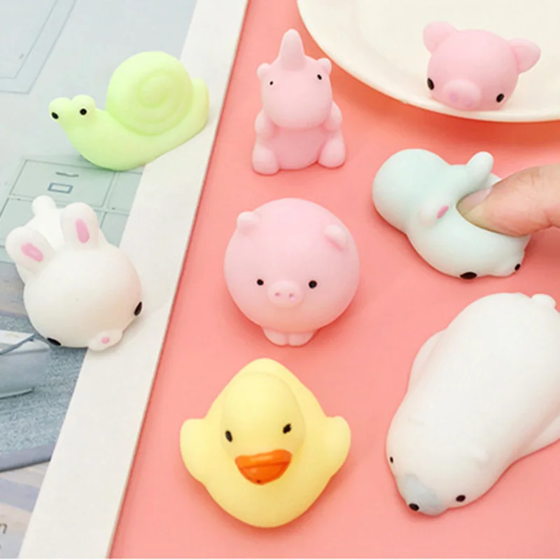 

Mini Mochi Squishy Soft Cute Cat Animal Ball Decompression Toy slow rising Squeeze Healing Stress Reliever Kawaii kids Adult Toy