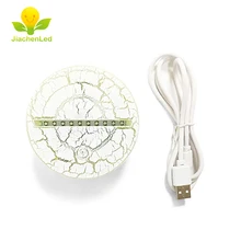 AAA Батарея или USB кабель лампы подсветка базы для 3D ночник светодио дный Дисплей сенсорный выключатель 7 цветов Новинка освещение Таблица основание светильника